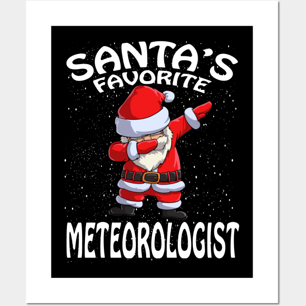 Santas Favorite Meteorologist Christmas Wall Art by intelus